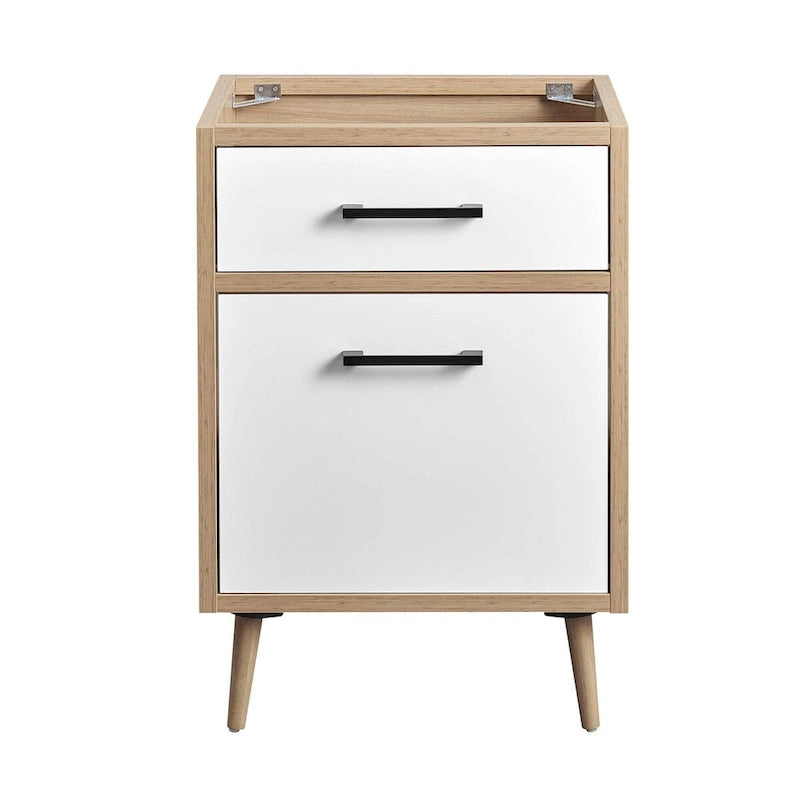 Meuble-lavabo simple de 24 po Chêne blanc