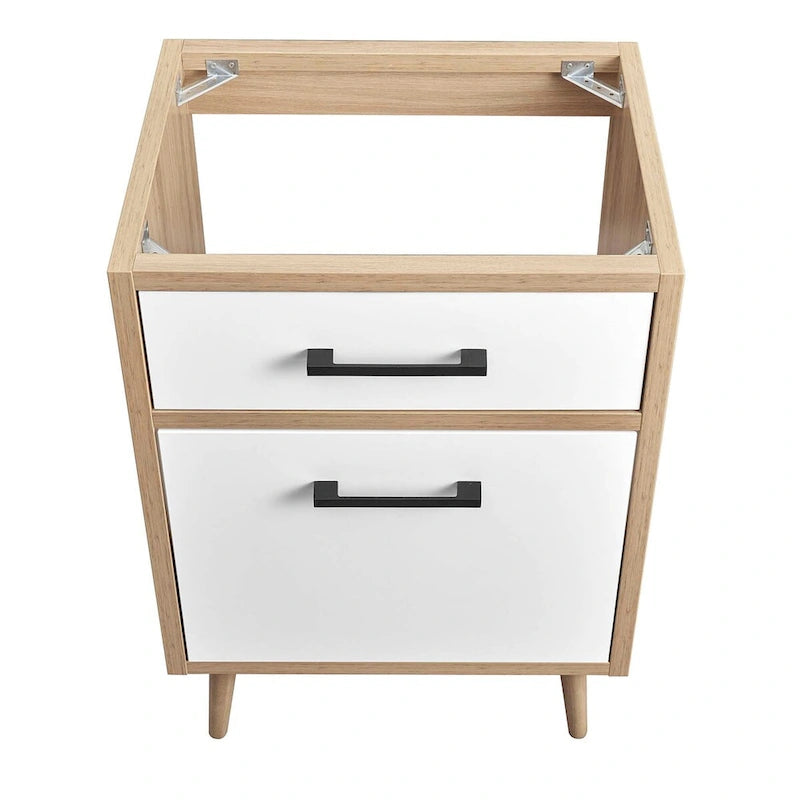 Meuble-lavabo simple de 24 po Chêne blanc