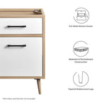 Meuble-lavabo simple de 24 po Chêne blanc