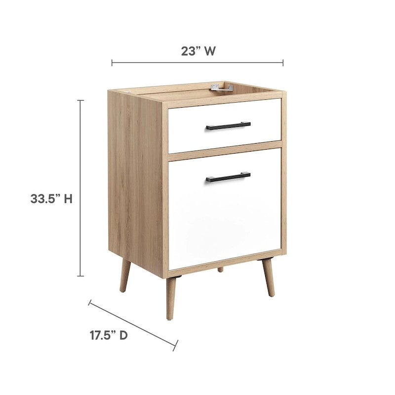 Meuble-lavabo simple de 24 po Chêne blanc