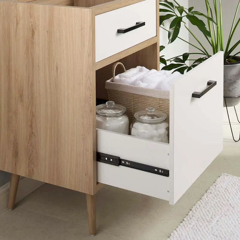 Meuble-lavabo simple de 24 po Chêne blanc