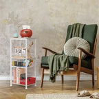 Meuble de rangement de salle de bain autoportant avec tiroir et porte-papier toilette — Noir / Rustique / Chêne, assemblage par 1 personne