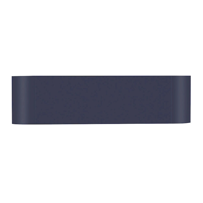 Meuble de rangement 4 portes avec étagères réglables – Bleu marine / Blanc / Noir