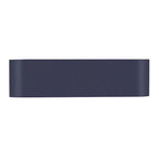 Meuble de rangement 4 portes avec étagères réglables – Bleu marine / Blanc / Noir
